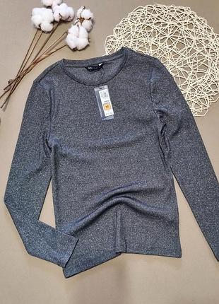 Новий лонгслів кофта з люрексом marks & spencer (з бірками).