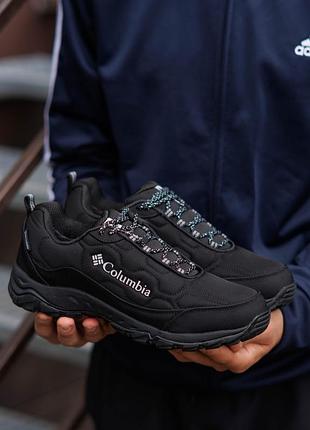 Р.41-50 кросівки columbia firecamp fleece gore-tex black white cl024