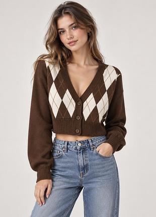 Вкорочений кардиган h&m 🤎✨
