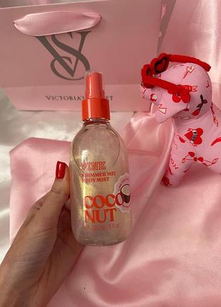 Парфумований спрей для тіла victoria secret coconut shimmer me! body mist