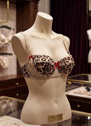 Бюстгальтер жіночий marks & spencer limited collection леопардовий з мереживом