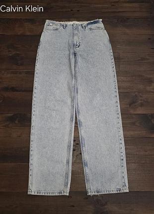 Жіночі джинси calvin klein 90s straight cut waistband оригінал