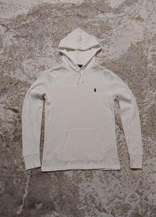 Оригинальное вафельное худи лонгслив polo ralph lauren