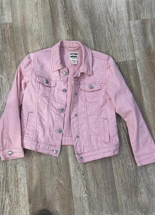 Джинсова куртка рожева denim mood
