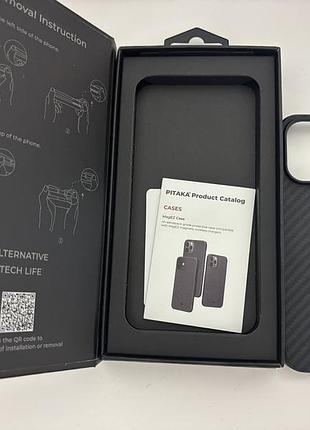 Чохол pitaka magez case для iphone 13 pro карбоновий