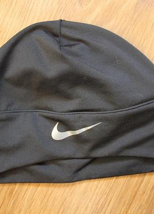 Унисекс тонкая термо компрессионная беговая шапка nike lightweight running ponytail