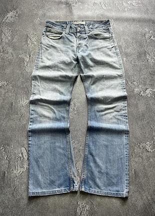 90x vintage винтажные джинсы levi’s 512 левайс 512 bootcut flared будкат клеш size 32/34 размер 32/34