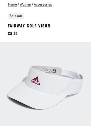 Adidas кепка-козырек визор