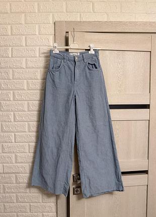 Жіночі вельветові штани брюки палаццо wide leg