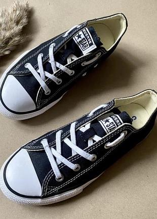 Кеди дитячі для дівчинки converse 34 розмір устілка 21 см | chuck taylor all star classic чорні текстильні оригінал