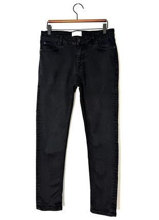 Джинси чорні слім asos