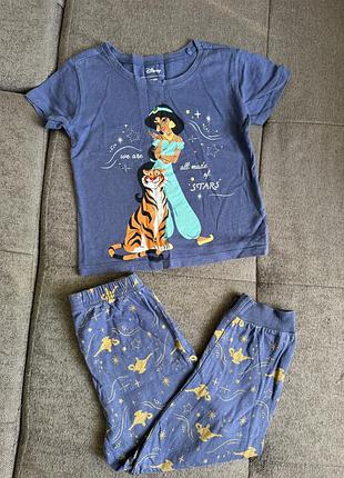 Піжама дитяча sinsay disney жасмін синя (футболка та штани)