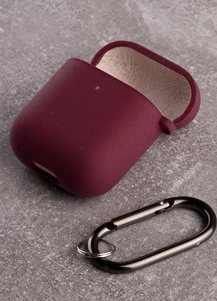 Чохол на airpods 1 / airpods 2 рожевий силіконовий кейс для навушників аірподс 1 / аірподс 2