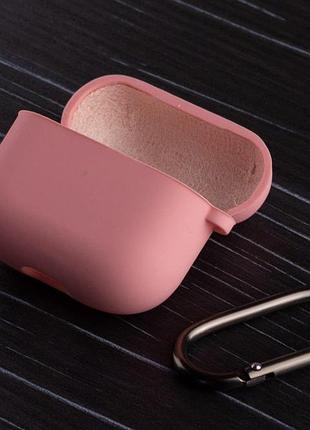 Чохол на airpods 3 рожевий силіконовий кейс для навушників аірподс 3