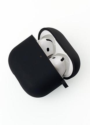 Чохол на airpods 4 чорний силіконовий кейс для навушників аірподс 4