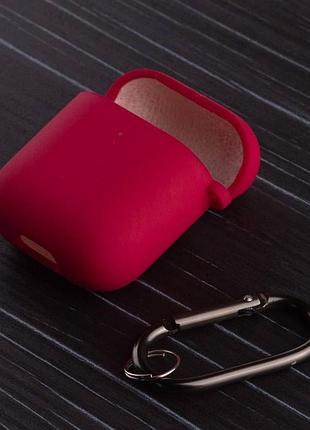 Чохол на airpods 1 / airpods 2 кораловий силіконовий кейс для навушників аірподс 1 / аірподс 2