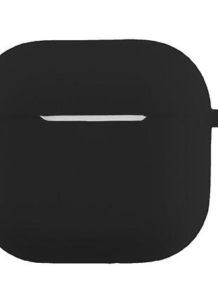 Чохол на airpods 5 / airpods 4 чорний силіконовий кейс для навушників аірподс 5 / аірподс 4