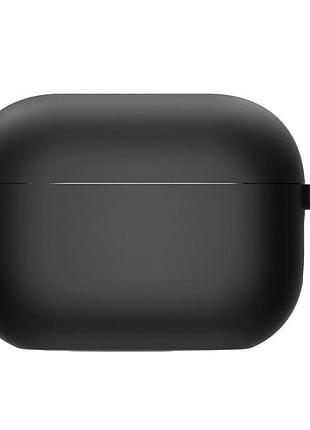 Чохол на airpods pro 3 чорний силіконовий кейс для навушників аірподс про 3