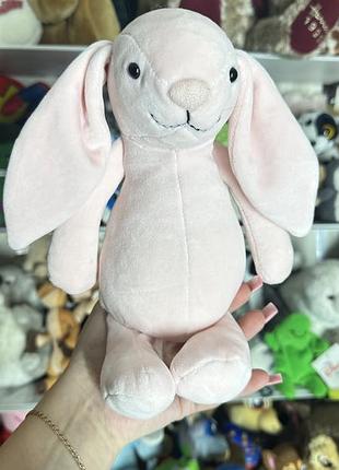 М'яка іграшка кролик jellycat рожевий велюровий