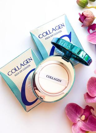 Увлажняющий кушон с коллагеном enough collagen aqua air cushion1 фото