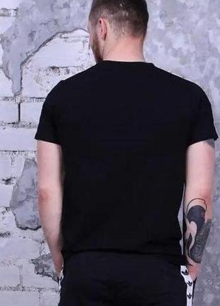 Мужская футболка adidas черная спортивная s-xl