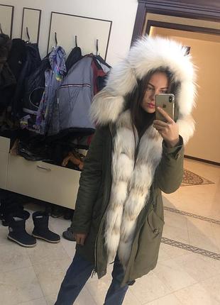 Женская парка с мехом
