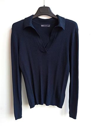 Женский джемпер с воротником поло marks and spencer.