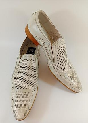 Туфлі класичні літні шкіра. lido marinozzi розміри:41,42,43,45