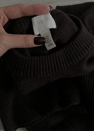 H&m шоколадний светр 7