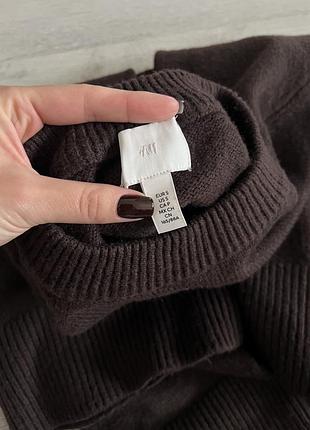 H&m шоколадний светр 6