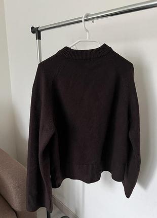 H&m шоколадний светр 4
