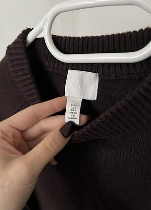 H&m шоколадний светр 2