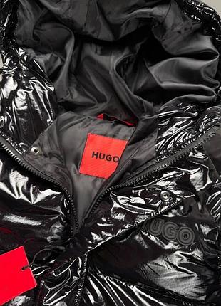 Черная куртка зима hugo размеры s, m, xl