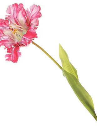 Декоративний тюльпан (бутон d=17см) з латексу 70см, колір - рожевий