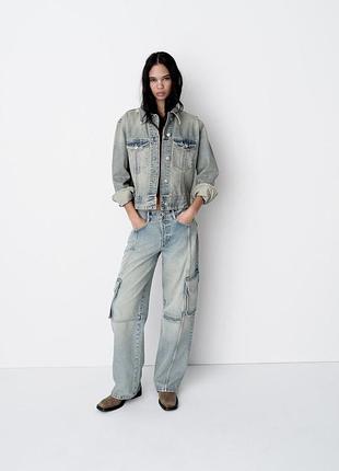 Zara джинси широкі скейтери 2
