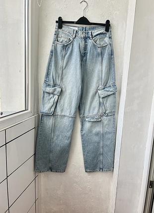 Zara джинси широкі скейтери 5