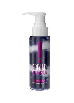 Увлажняющий крем-гель 2в1 intt creamy attraction blackberry 100 мл для всего тела, вкус ежевики