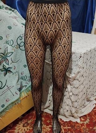 Ажурные колготы нейлон