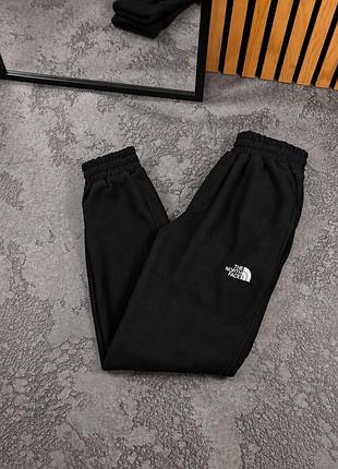 Зимние флисовые брюки the north face черные s-xxl теплые