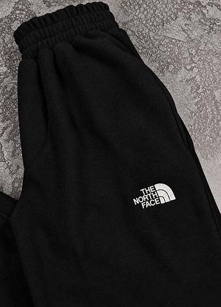 Флисовые брюки зимние the north face черные s-xxl теплые и мягкие
