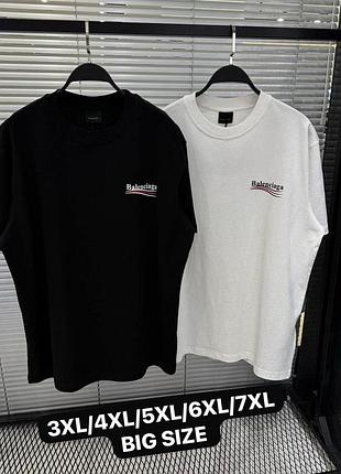 Мужская футболка balenciaga больших размеров 3xl-7xl