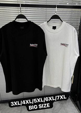 Мужская футболка balenciaga большой размер 3xl-7xl