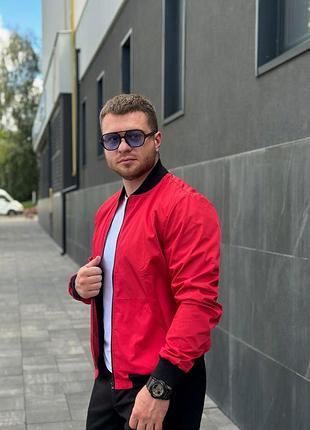 Демисезонный бомбер intruder challenge 2.0 красный мужской s-xxl