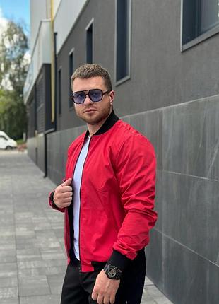 Мужской красный бомбер intruder challenge 2.0 демисезонный s-xxl