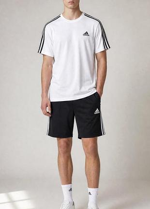 Літній спортивний костюм adidas чоловічий шорти та футболка s-2xl