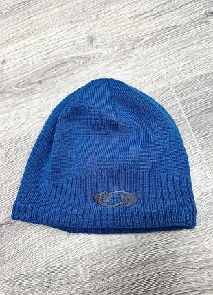 Шапка чоловіча salomon синя one size