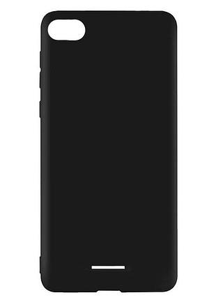 Чехол на xiaomi redmi 6a черный матовый для сяоми редми 6а
