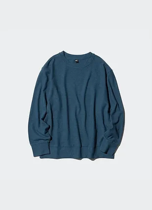 Лонгслів uniqlo флісовий синій