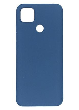 Чехол на xiaomi redmi 9c / xiaomi redmi 10a синий матовый для сяоми редми 9с редми 10а