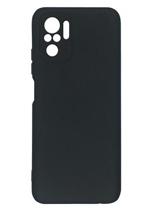 Чехол на xiaomi redmi note 10 / xiaomi redmi note 10s черный силиконовый для сяоми редми нот 10 10с